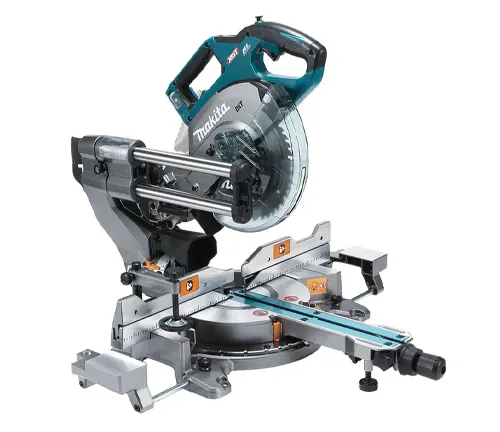 Makita LS002GZ01 8-1/2″ Cordless Brushless Slide Compound Miter Saw in white background