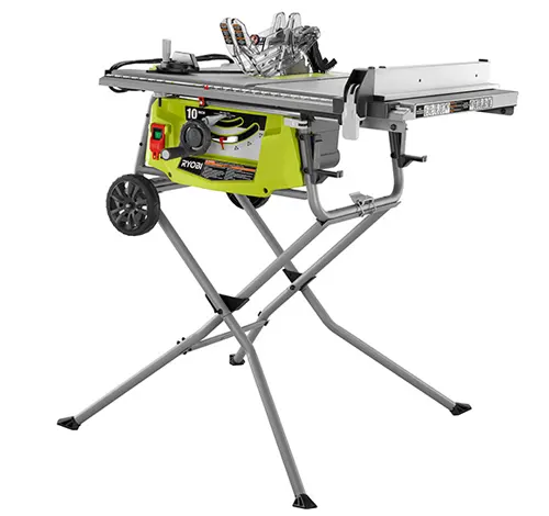 Ryobi 10 in. Table Saw with Steel Stand (RTS23) 