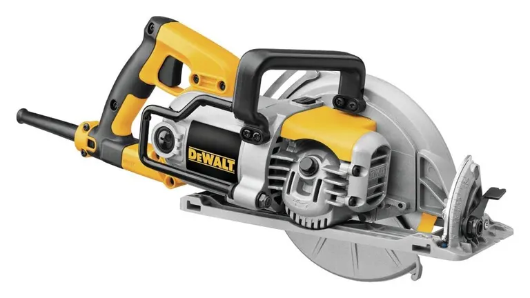 Worm Drive Circular Saw in white background
