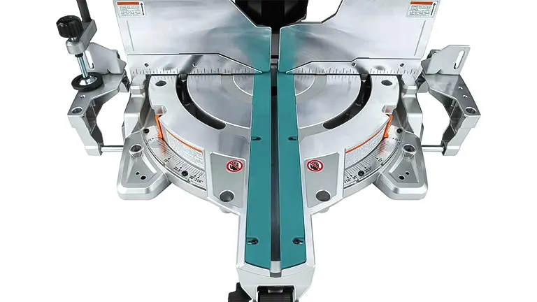 Makita 36V LXT Brushless 12" Dual-Bevel Sliding Compound Miter Saw with Laser Kit on a white background