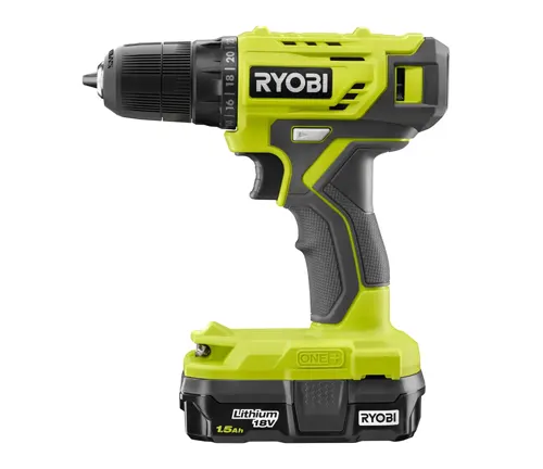 Ryobi 18V One+ 3/8-Inch Drill Driver in green and black colors