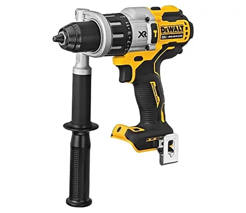 DEWALT 20V MAX Hammer Drill with black handle and yellow body