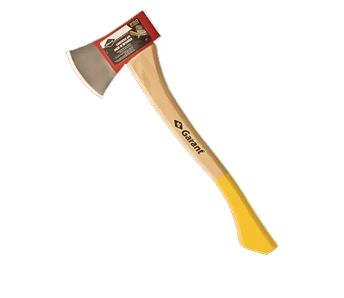 Garant Cougar Axe with a wooden handle and a red label