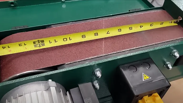 Grizzly Belt Sander with Measuring Tape