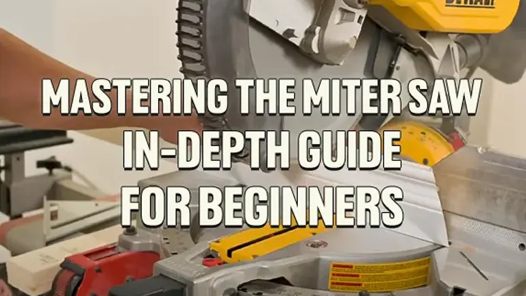 Mastering the Miter Saw: An In-Depth Guide for Beginners