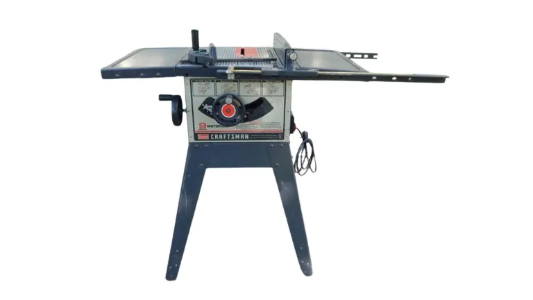 Craftsman 9-21829 Professional 15 Amp 10-Inch Portable Table Saw in white background