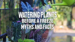 Watering Plants Before a Freeze: Myths and Facts
