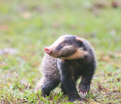 Hog Badger in a natural habitat