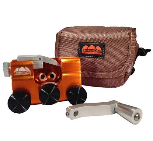 Timberline Chainsaw Sharpener with carrying case and additional component