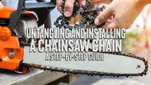 Untangling and Installing a Chainsaw Chain: A Step-by-Step Guide