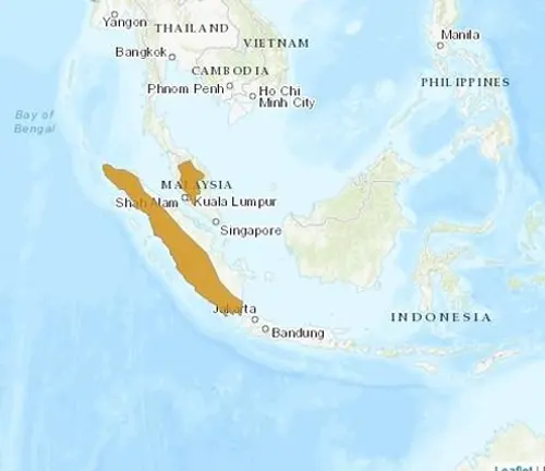 Map of Southeast Asia highlighting a specific region