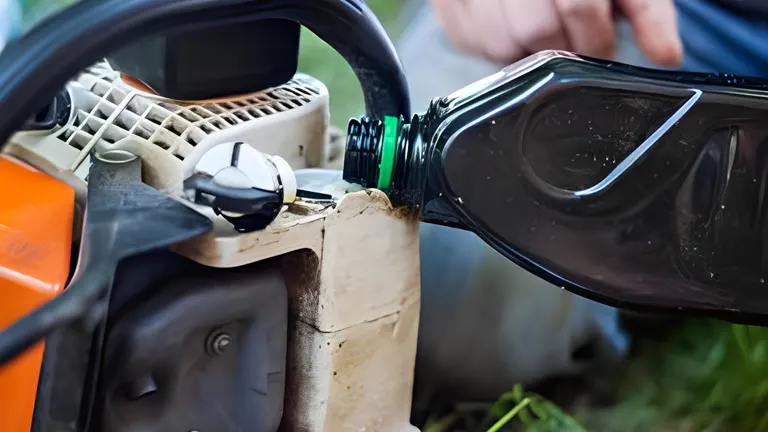 Don’t Overfill the Chainsaw’s Oil Storage Tank 