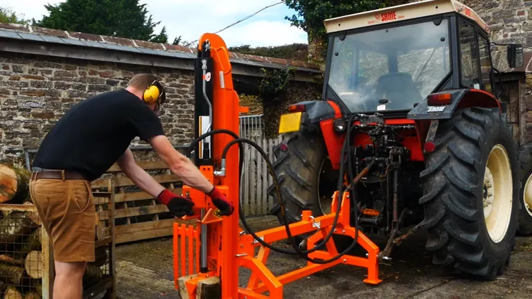 Optimized for Efficiency Venom 25ton tractor-mounted log splitter