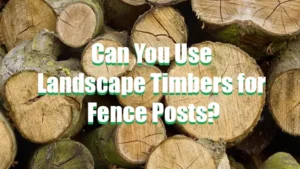Can you use Landscape Timbers for Fence Posts