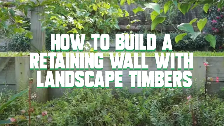 How to Build a Retaining Wall with Landscape Timbers