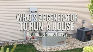 What Size Generator to Run a House: Optimizing Home Energy