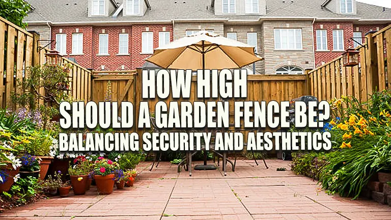 How High Should a Garden Fence Be? Balancing Security and Aesthetics