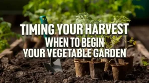 Timing Your Harvest: When to Begin Your Vegetable Garden