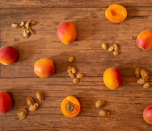 Peaches, both whole and halved