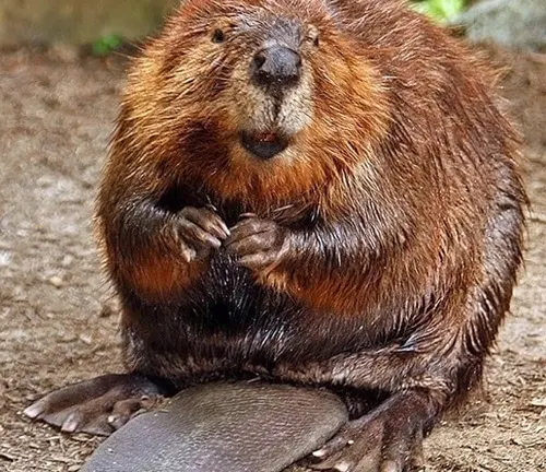  "North American Beaver vocalizing in its natural habitat."