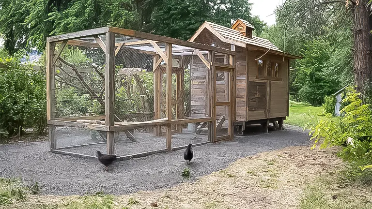 Charming Rustic Farmhouse Chicken Coop