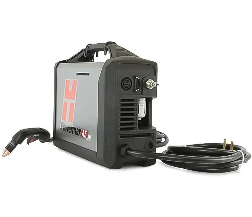 Hypertherm Powermax 45 plasma cutter with power cord and handle