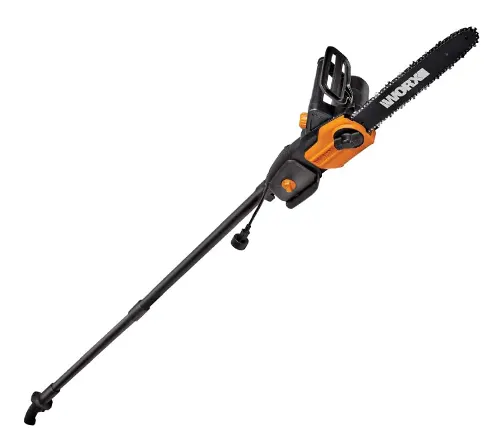 Worx WG309 Corded Electric Pole Saw on a white background