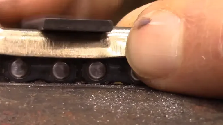 Close-up of a person’s hand adjusting a mechanical component, emphasizing efficiency