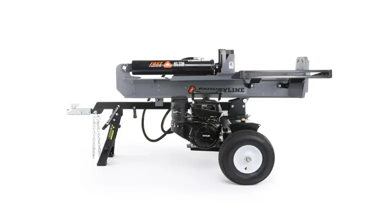 Countyline 40-Ton Log Splitter with hydraulic system and tow hitch on wheels