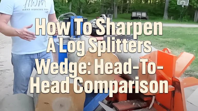 How To Sharpen A Log Splitter Wedge: Head-to-Head Comparison