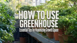 How to Use a Greenhouse: Essential Tips for Maximizing Growth Space