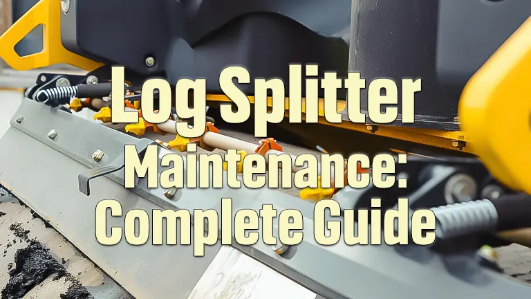 Log Splitter Maintenance: Complete Guide