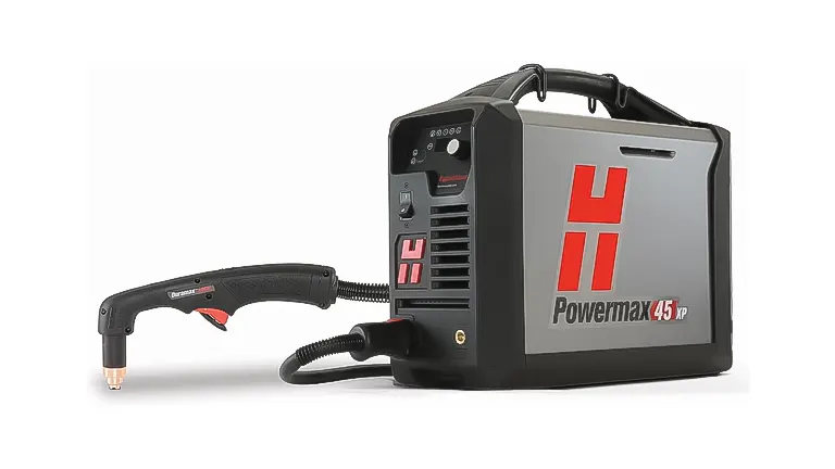 Hypertherm Powermax 45 XP plasma cutter with handheld torch