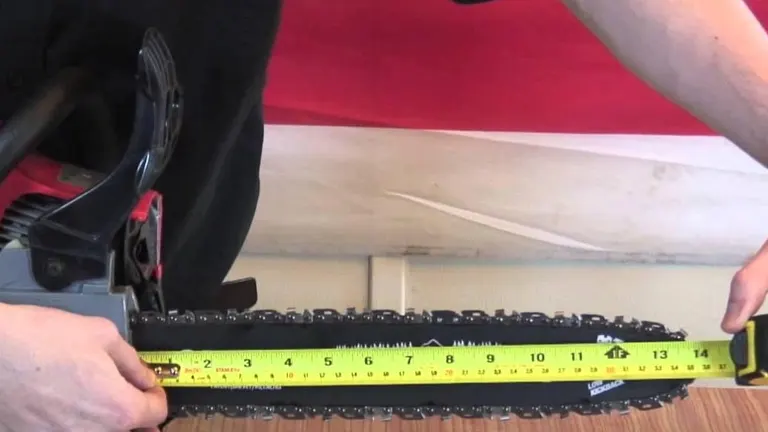 Measuring Chainsaw Bar and Chain Size