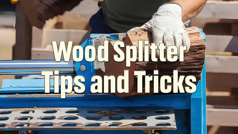 Wood Splitter Tips and Tricks