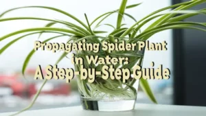 propagating spider plant in water: a step-by-step guide