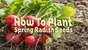 how to plant spring radish seeds