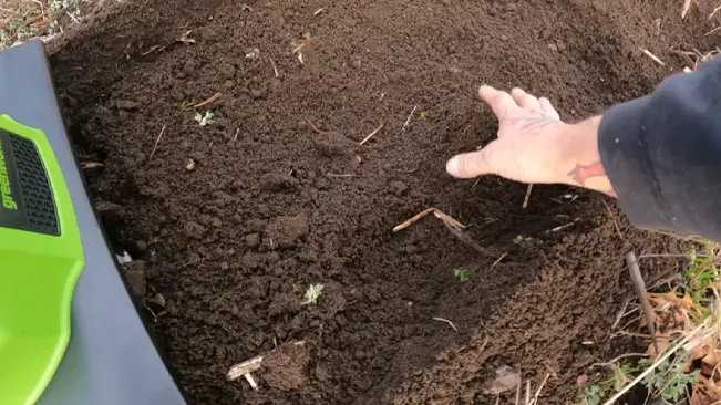 Person Touch Soil