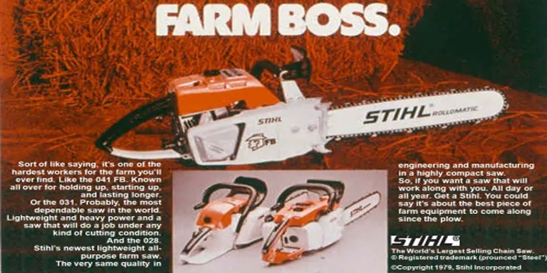 STIHL 041 Farm Boss Chainsaw Advertisment Magazine