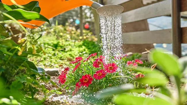  gently water the area using a fine mist or sprinkler to avoid disturbing the seeds.