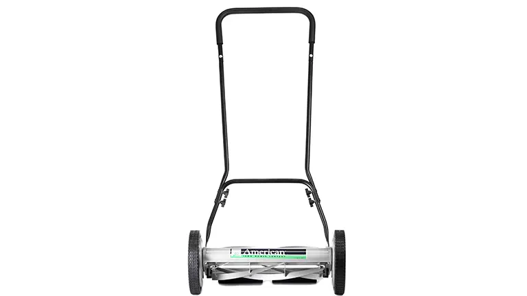 Best Lawn Mower for the Money 2024 - American Lawn Mower Company Manual Reel Mower on a white background
