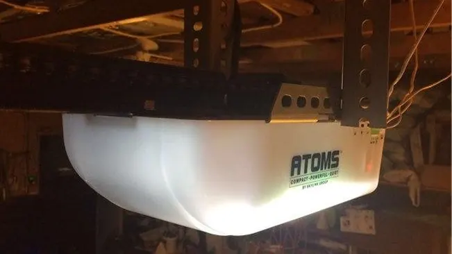 Illuminated garage with the Atoms ATR-1611C by Skylink Garage Door Opener
