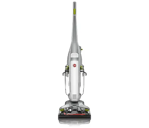 Front view of an upright Hoover FloorMate hard floor cleaner