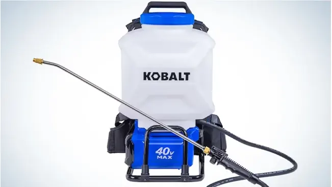 Kobalt 4-Gallon Plastic 40-Volt Battery-Operated Backpack Sprayer 