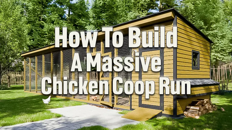 How To Build A Massive Chicken Coop Run: A Step-By-Step Comprehensive Guides