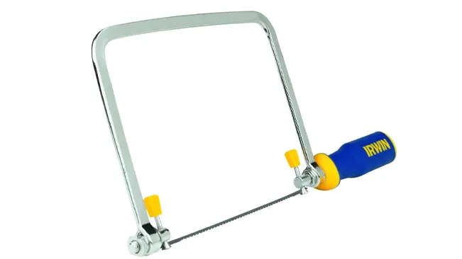 Close up of Irwin 6½-Inch ProTouch Coping Saw