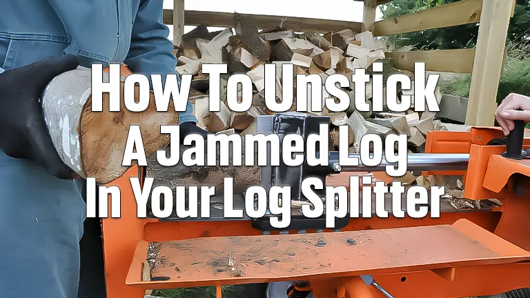 How to Unstick a Jammed Log in Your Log Splitter: A Safe Approach