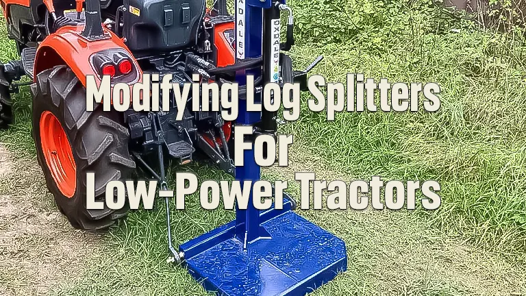 Modifying Log Splitters for Low-Power Tractors