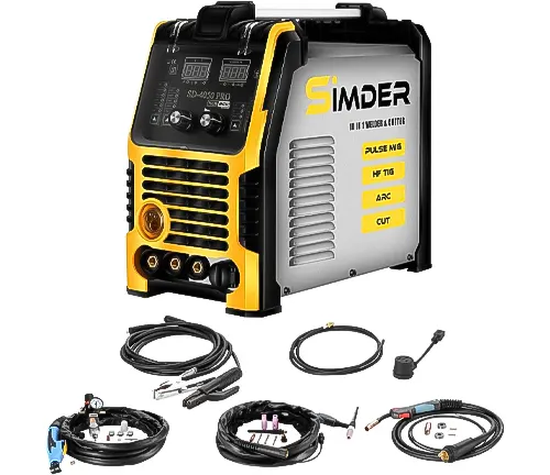 SSimder SD-4050 PRO welder and cutter with multiple cables and a torch attachment displayed