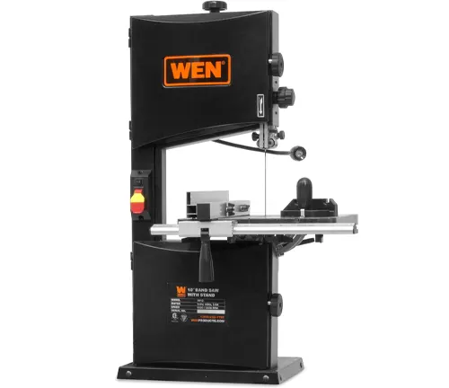 Side view of WEN Band Saw with Stand Two-Speed BA3962